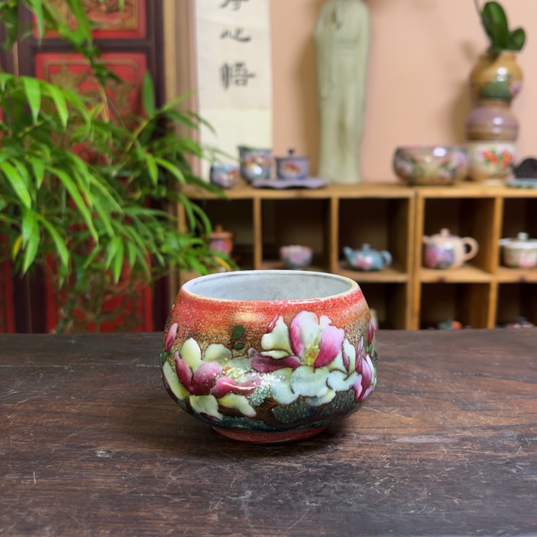 柴烧手工手绘陶瓷