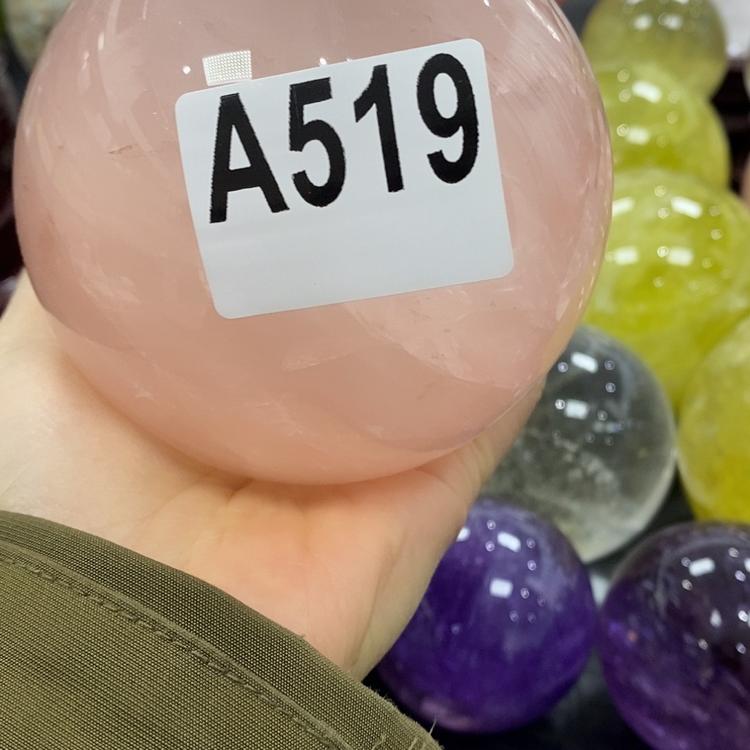 季***味石材天然粉水晶10.0