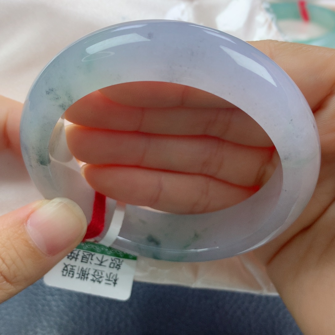 未镶嵌手镯翡翠缅甸天然翡翠A货55.3轮胎