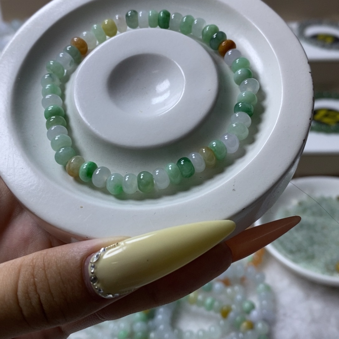 未镶嵌手链翡翠算盘多宝卡5.8