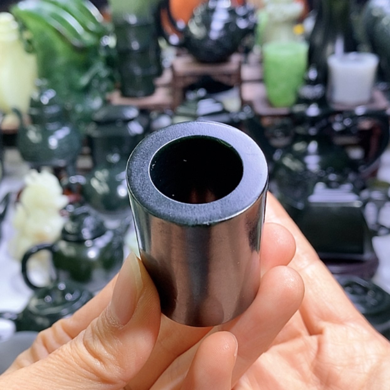 【闪购商品】和田玉摆件未镶嵌盖置