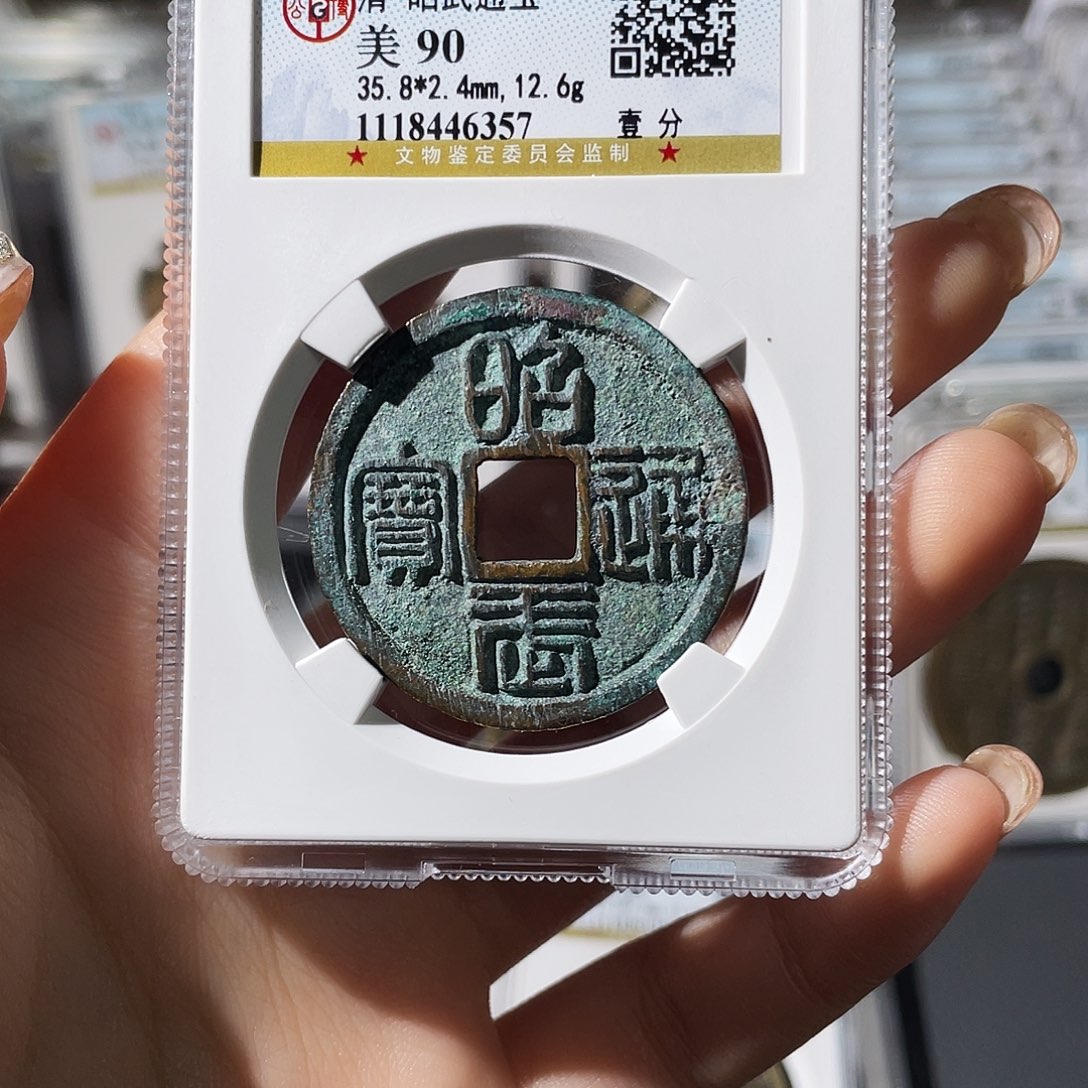 铜枕*光小莲，昭武背一分，评级编码6457