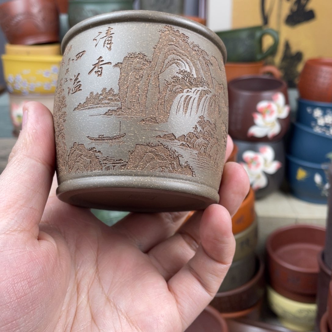 紫砂茶杯紫砂茶杯