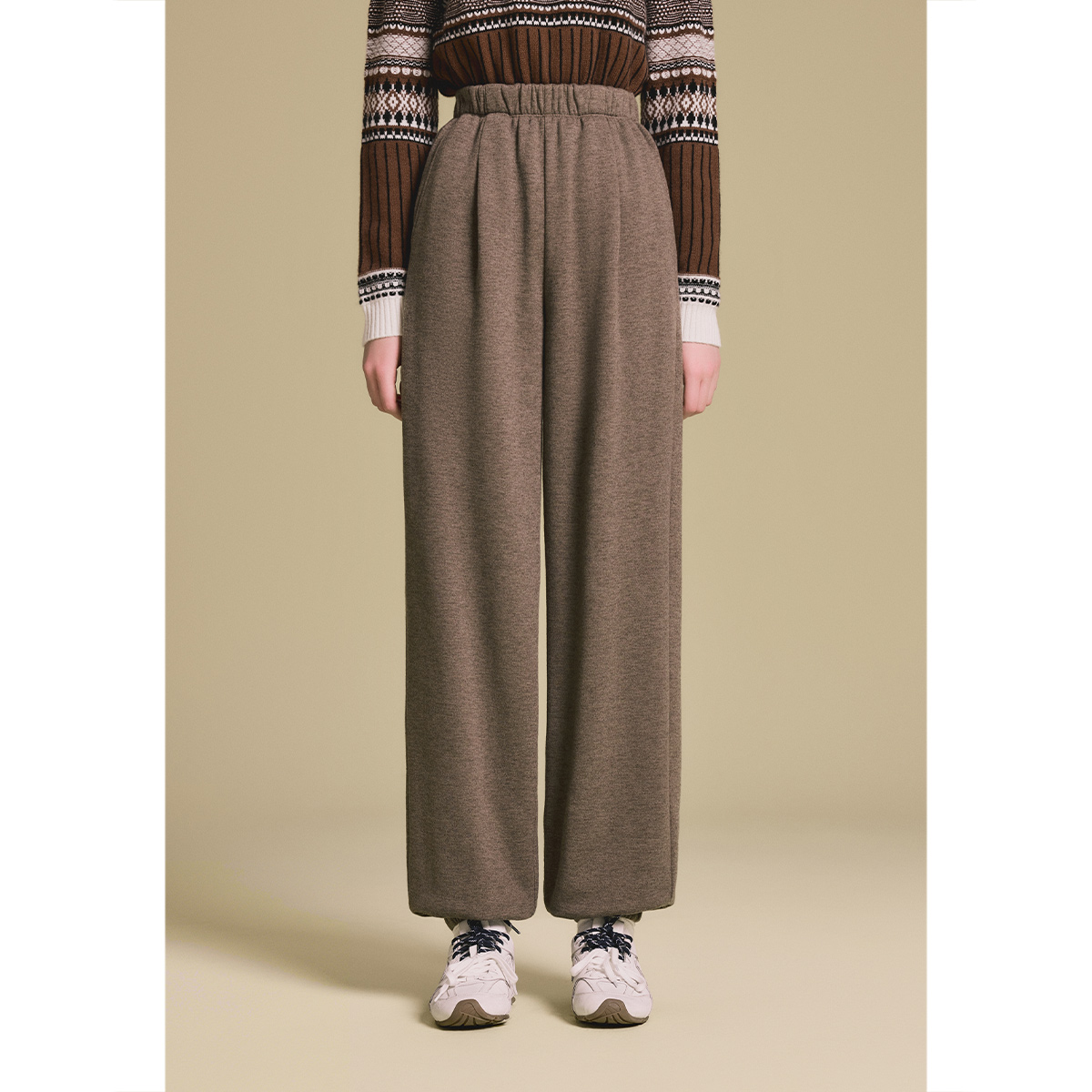 PSALTER诗篇冬季新款羊毛加绒混纺休闲裤6C35520290