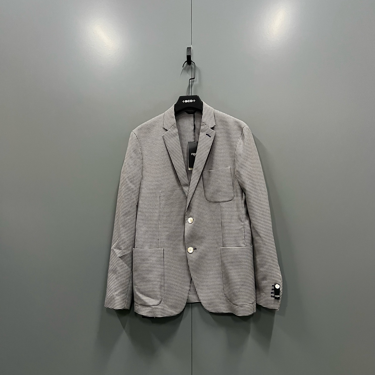99新 FENDI/芬迪 tt1 格纹西服 54码/303536西装