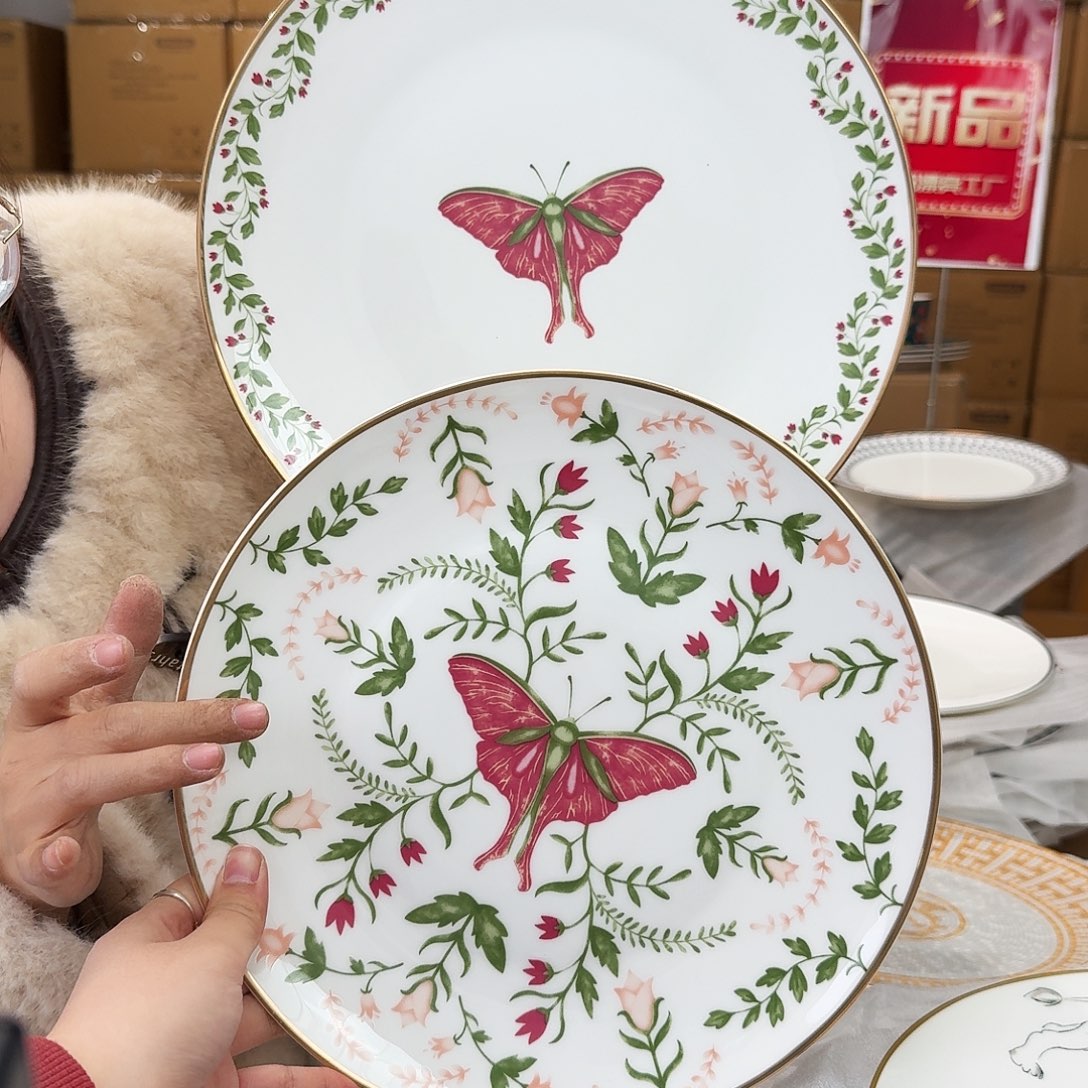 骨瓷高骨12英寸平盘30.5cm一个➕高骨10.5英寸平盘27cm一个