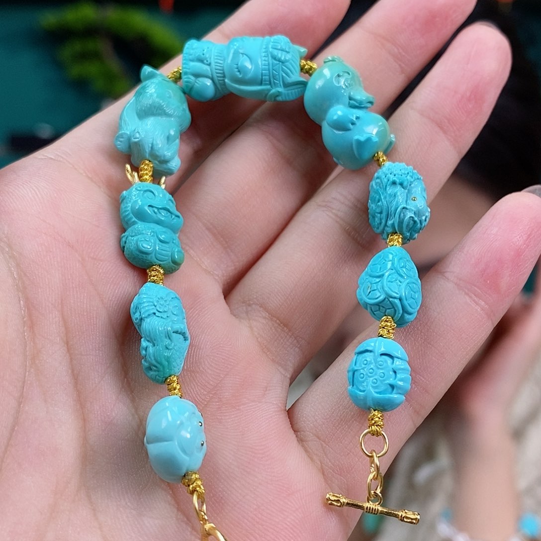 绿松石珠宝奇石未镶嵌