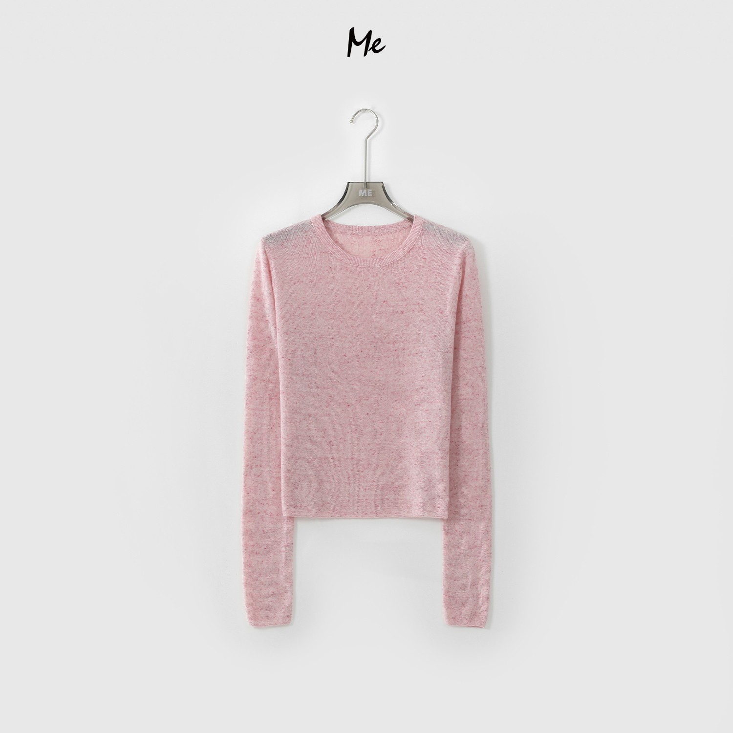 【刀刀专属】ME【亚麻花纱打底衫】亚麻绵羊毛混纺修身显瘦针织毛衣