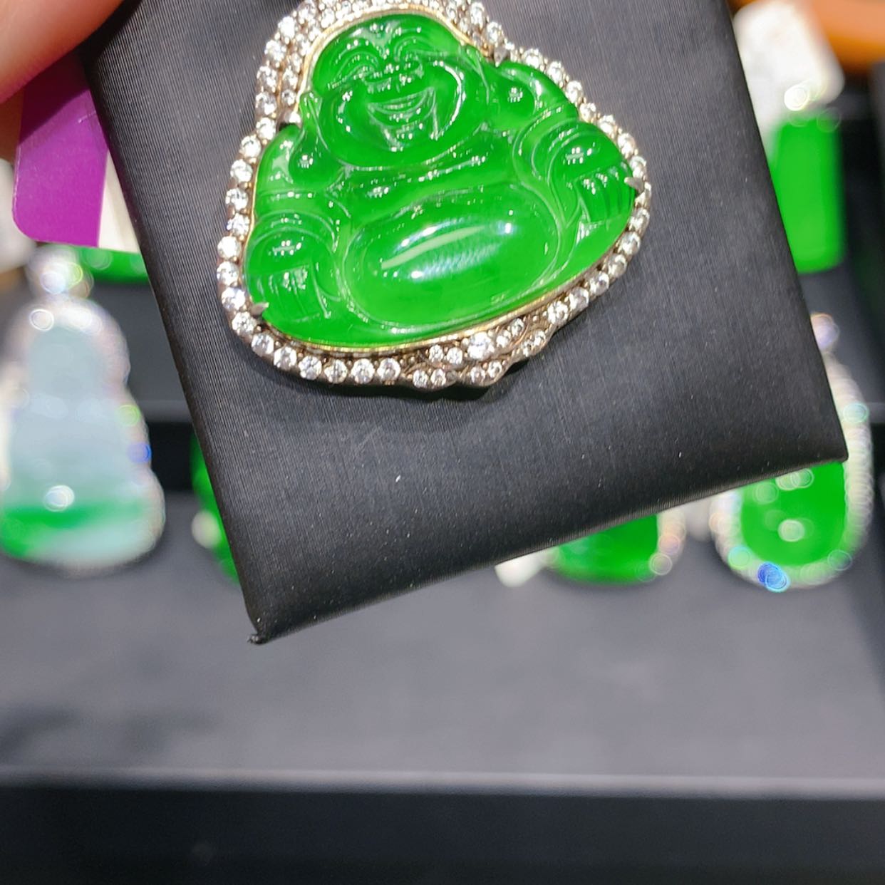 【闪购商品】颈饰银S925镶嵌翡翠柒姐