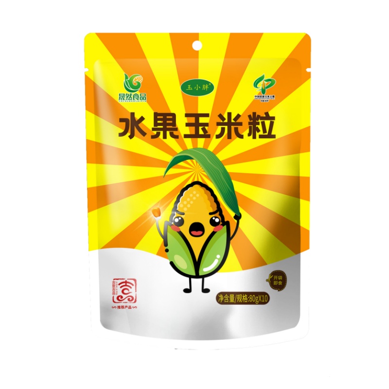 玉小胖吉林四平水果玉米粒80克*10袋