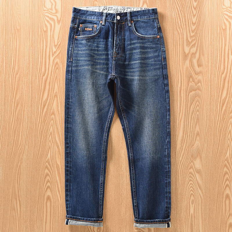 【成哥工装】赤耳单宁牛仔裤男RK02款直筒裤升级款棉水洗高端面料