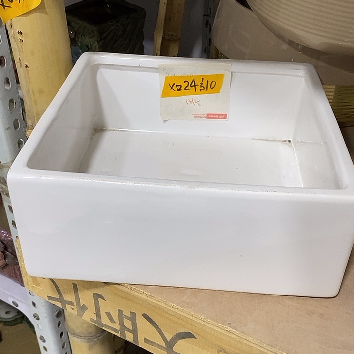 陶摆件陶盆有孔 瑕疵介意勿拍