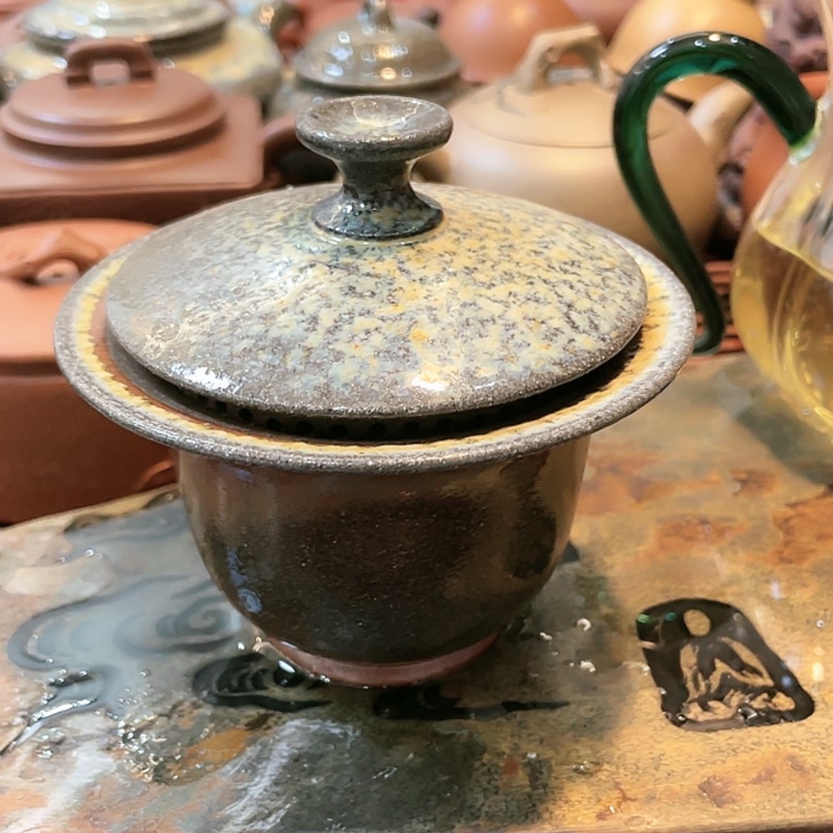 【闪购商品】紫砂茶壶柴烧盖碗