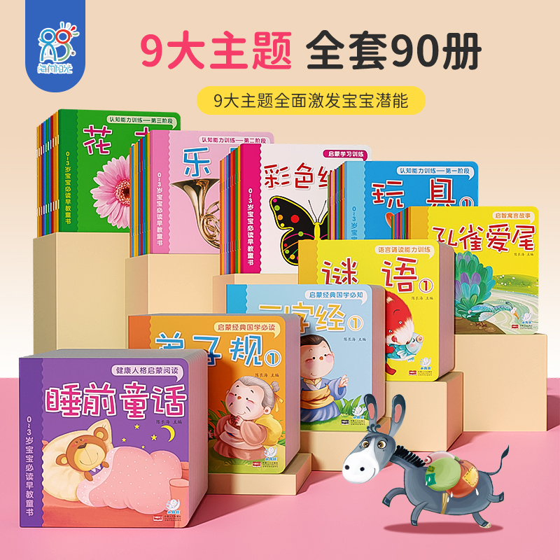 0-3-6岁宝宝早教启蒙认知书学前益智绘本儿童睡前故事书亲子共读