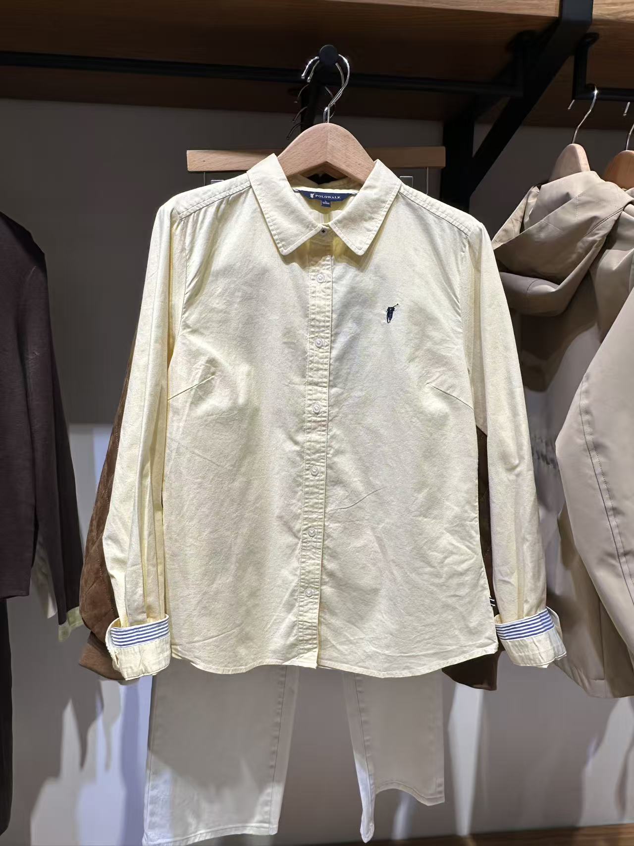 POLOWALK2025新款女式纯色衬衫