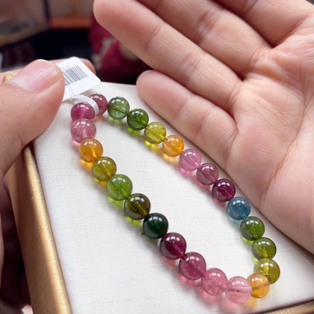 碧玺未镶嵌手串7.5mmmmmmmmmm