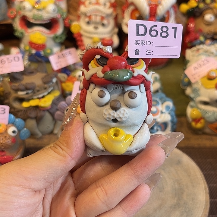 泥塑纯手工陶瓷摆件