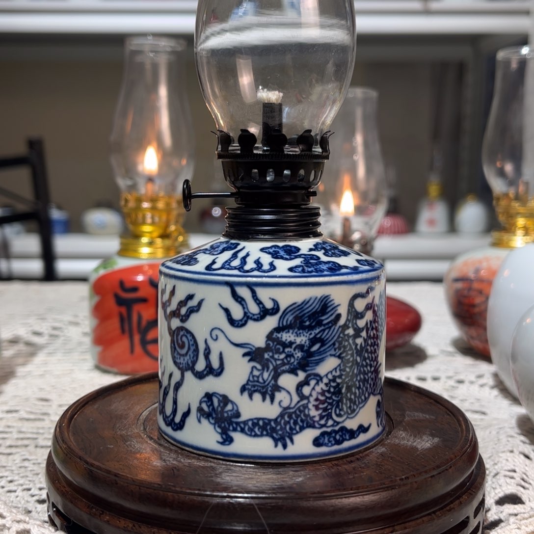 摆件景德镇陶瓷香薰灯