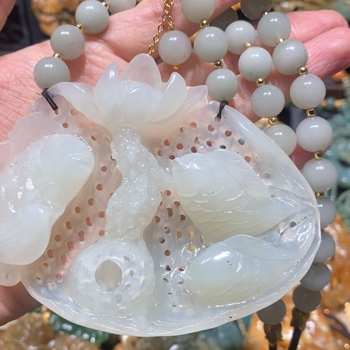 岫玉毛衣链未镶嵌