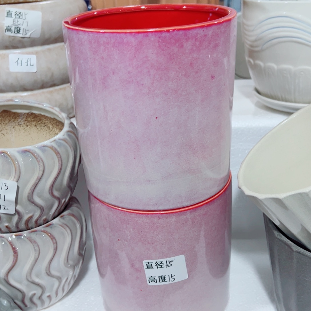 有孔，陶瓷花盆满10米包邮发货