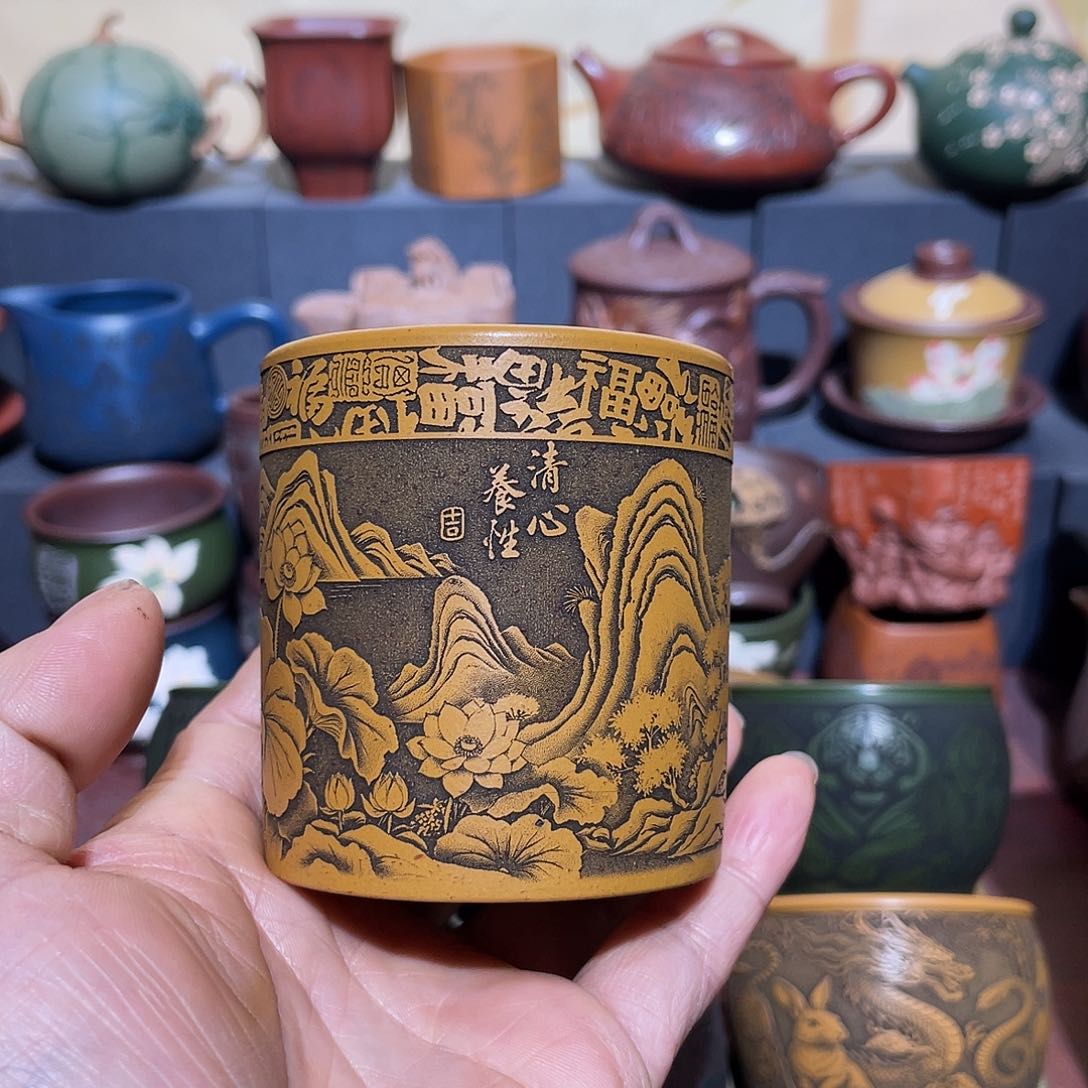 原矿紫砂手工主人杯