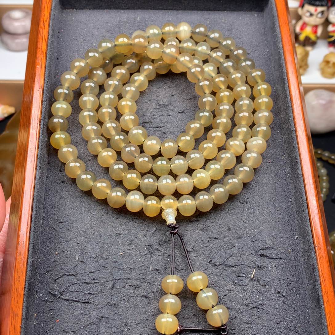 其他驼骨8羊角苹果珠108