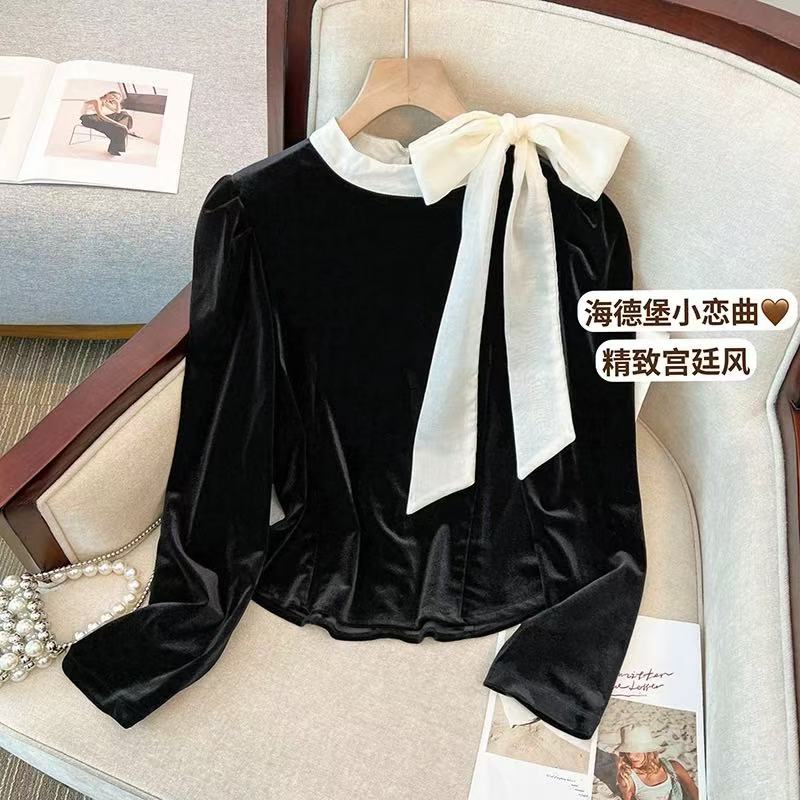 《现货》2023新款女装秋季ins幂式穿搭长袖衬衫大码衬衣4001