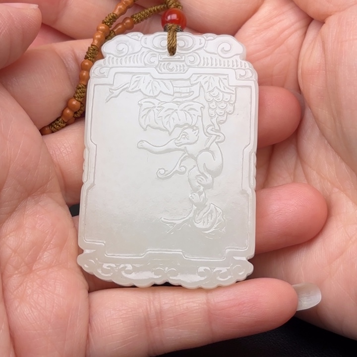 未镶嵌和田玉挂件四**春