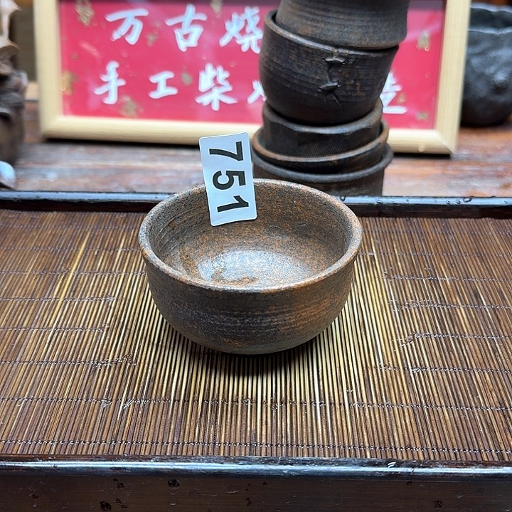 纯手工制作粗陶茶具