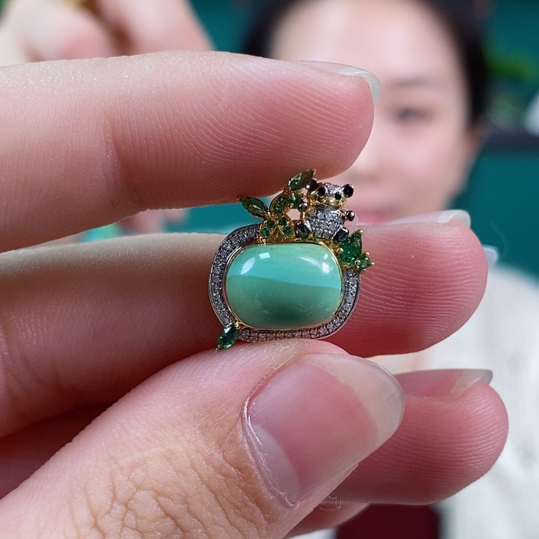 绿松石珠宝奇石未镶嵌