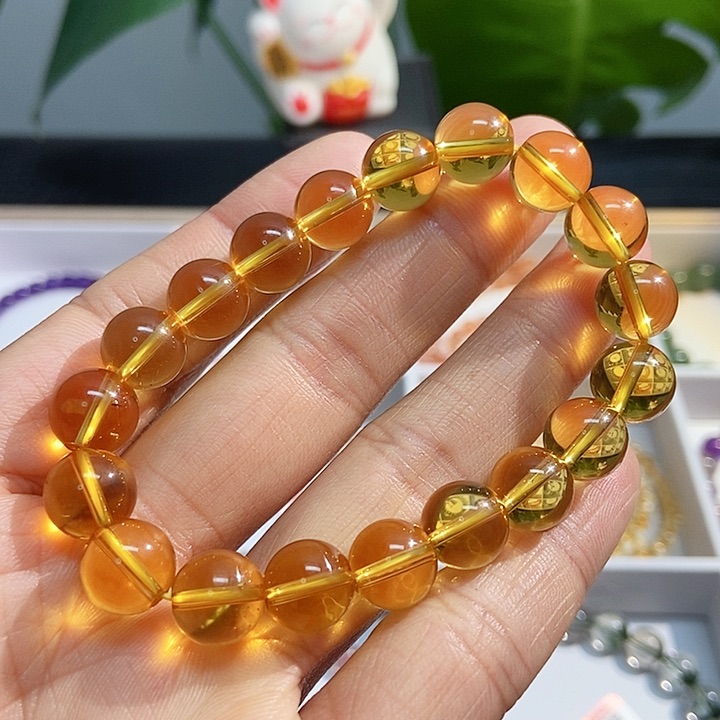 水晶手链未镶嵌黄水晶