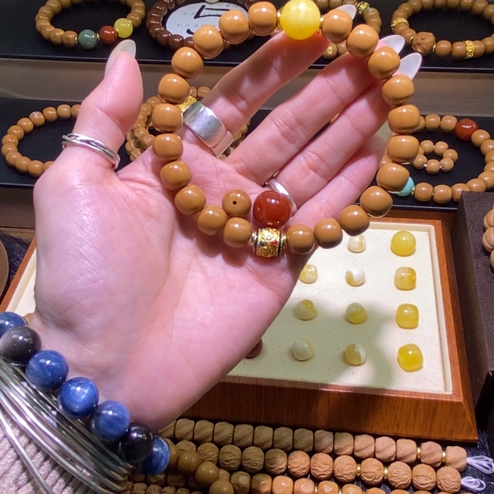 手串文玩核桃J***.10+老型配圆腊