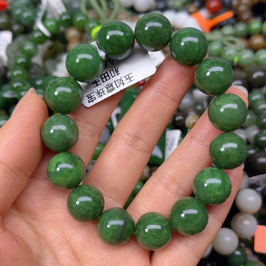 和田玉未镶嵌手链