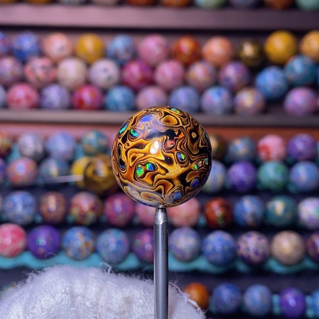 树脂制品M****于非遗文化传承大漆珠