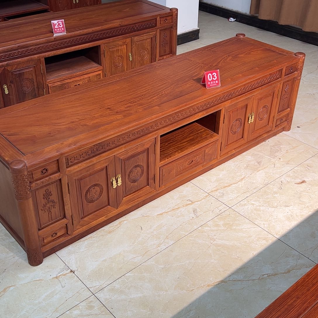 不***。花梨木类柜类家具缅花大果紫檀电视柜