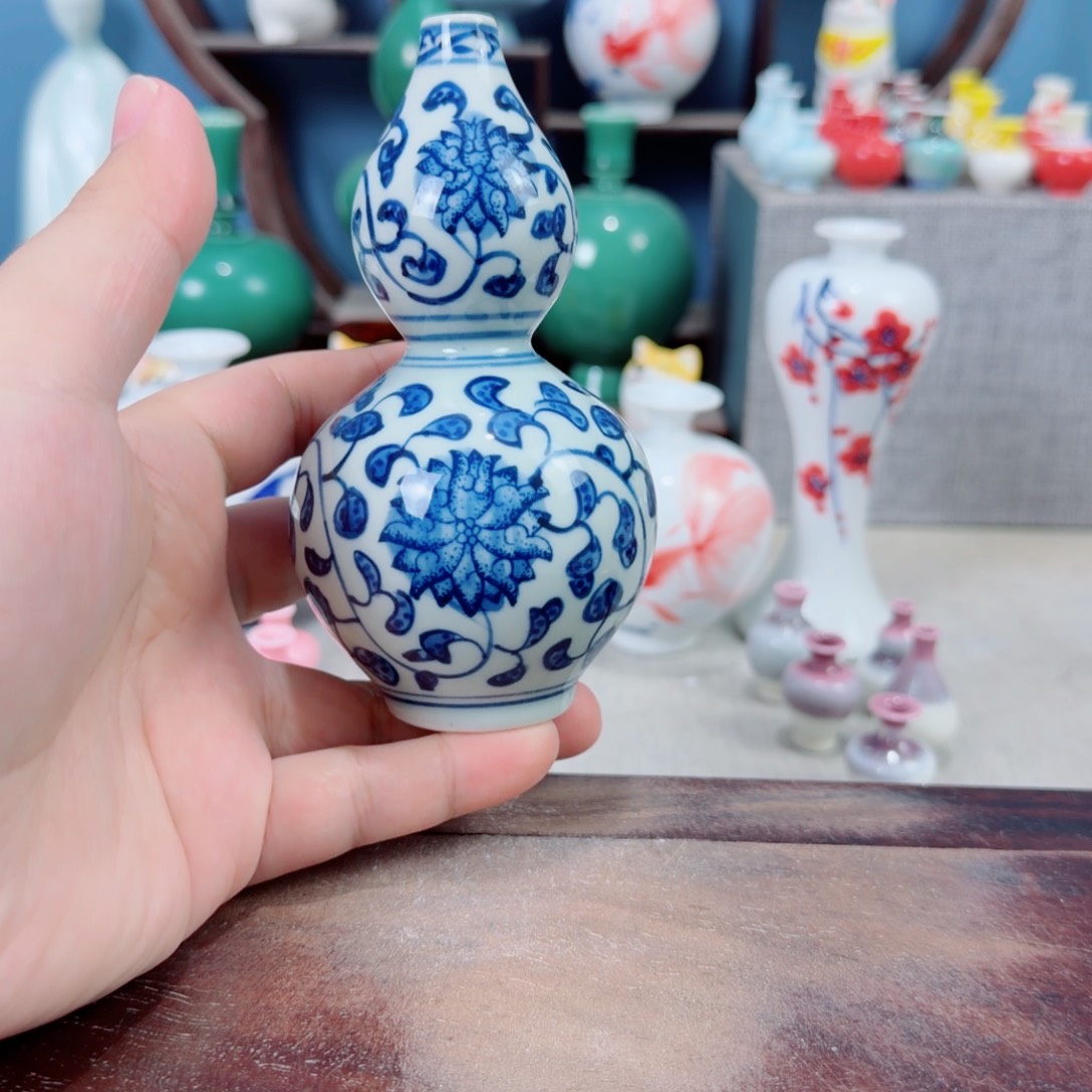 陶瓷手工小花器摆件