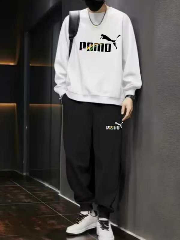 2025新款卫衣卫裤男士两套装百搭运动套装-POMO套装