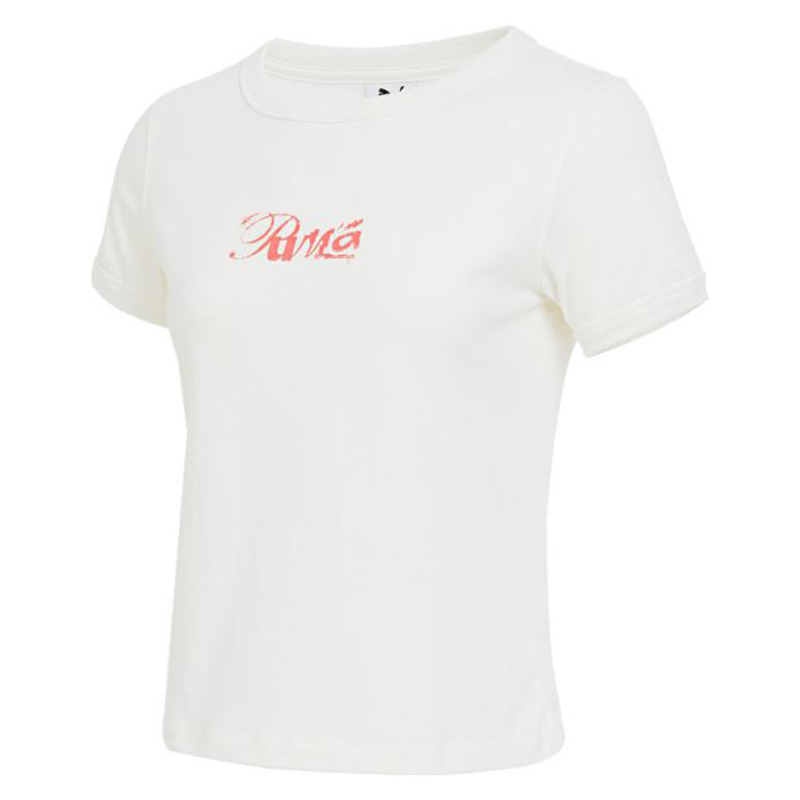 PUMA彪马女子-BOUNDLESS MOVES Tee SS W-白色针织短T恤63313873