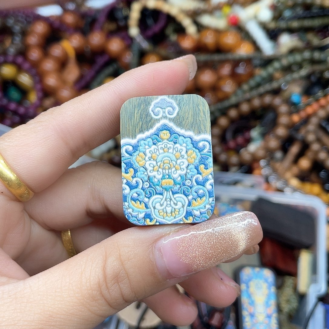 维腊木（绿檀）无事牌