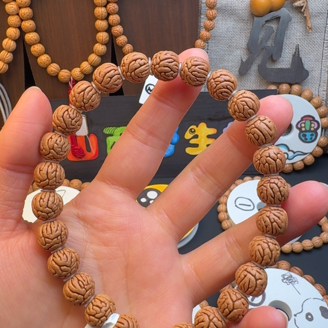 吊坠桃核11➕野生大肠手持