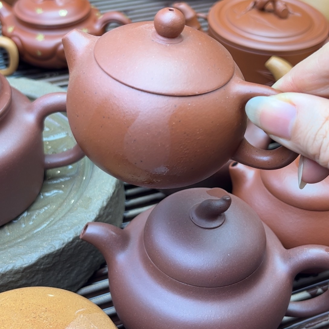 紫砂茶壶宝山红泥 完美品90c