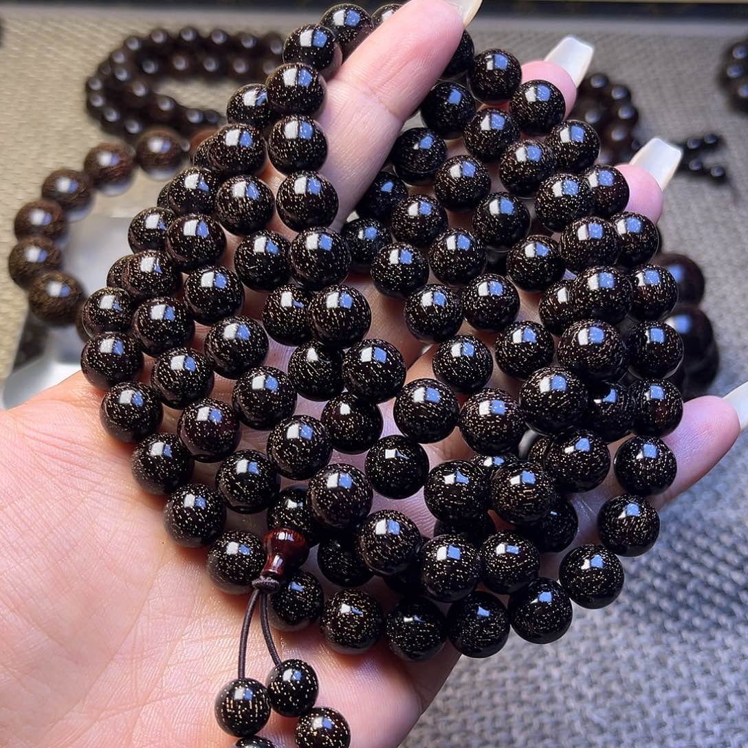 檀香紫檀（小叶紫檀）1.0 108颗爆星