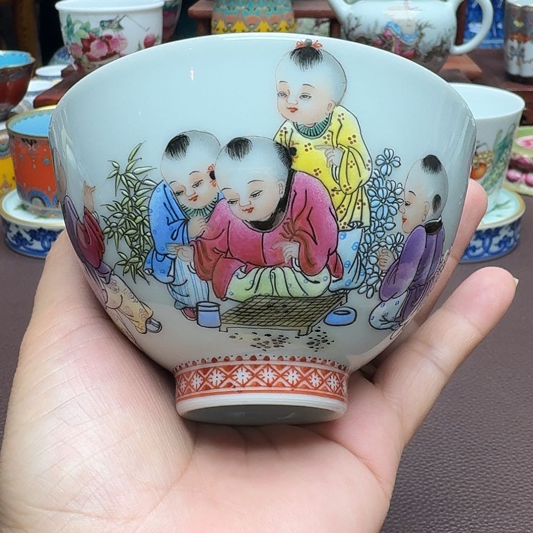 瓷片景德镇仿古手工制作精品展示