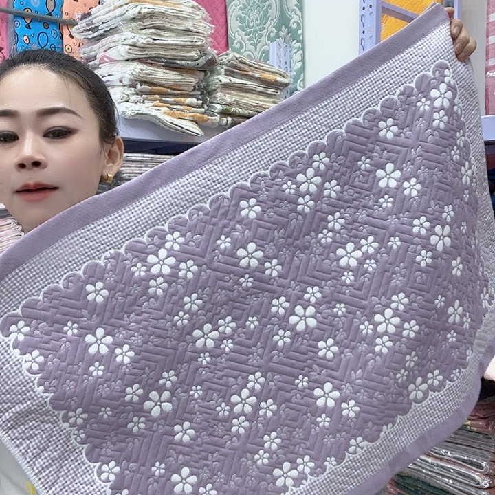 棉紫色雪花纯棉面料