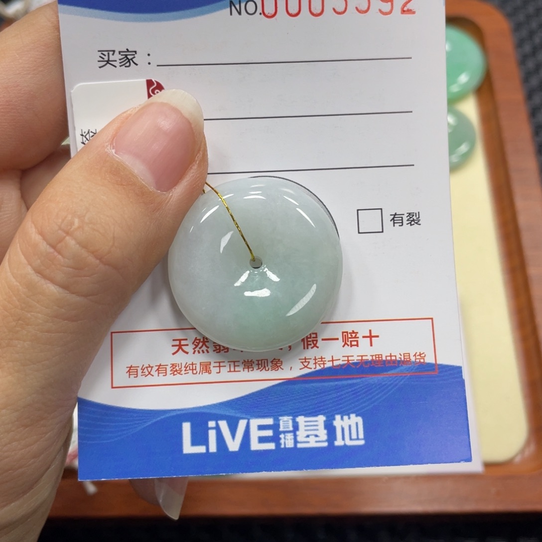 翡翠颈饰未镶嵌翡翠吊坠x 5592