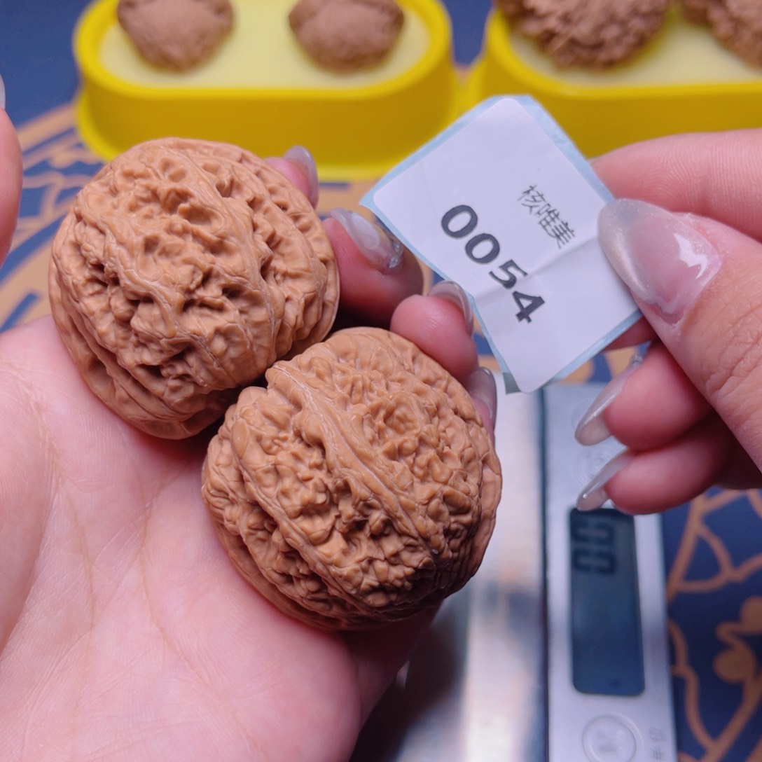 文玩核桃把件粗筋42～0051