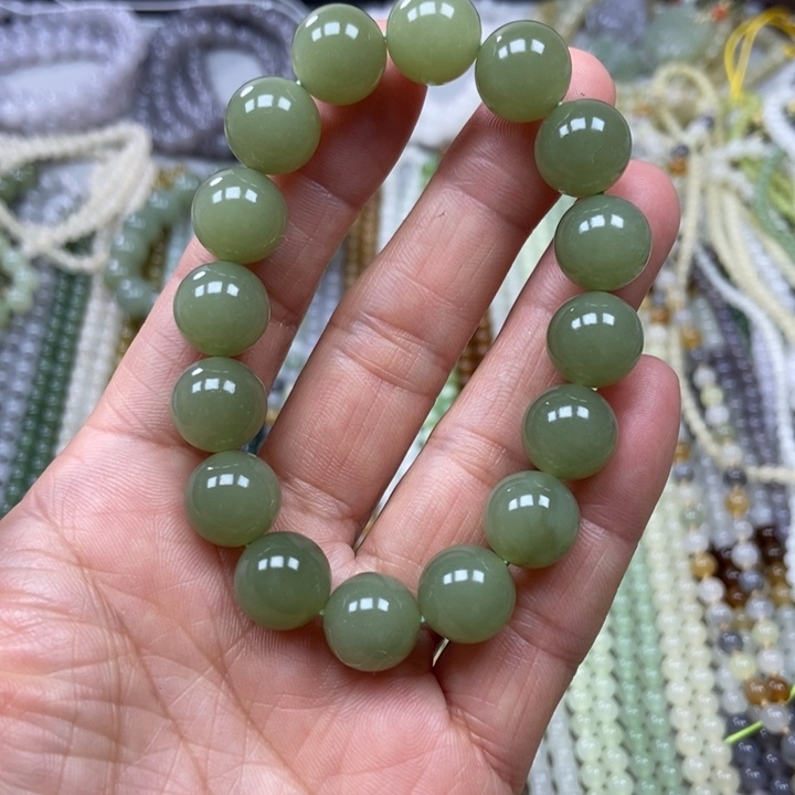 和田玉未镶嵌手链12