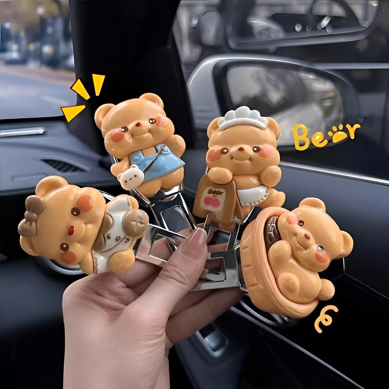 汽车安全插带车载后排卡扣固定器带叉头装饰品安全戴延长接头女士