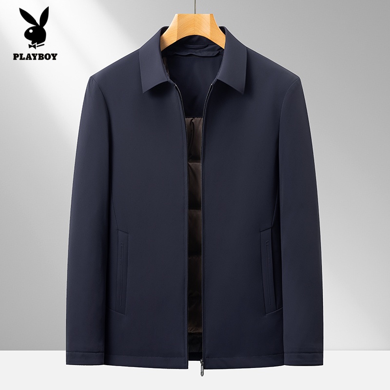 花花公子/休闲百搭舒适男士冬季新款可脱卸内胆保暖冬装大码户外