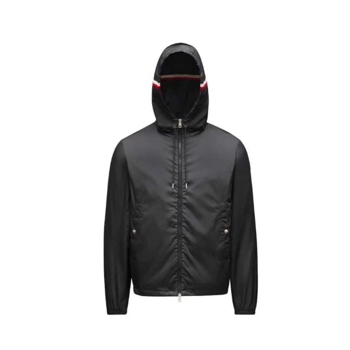 未使用 MONCLER 春夏 BL 帽领彩条男士商务夹克风衣外套1A00090